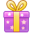 Purple Gift Box Icon